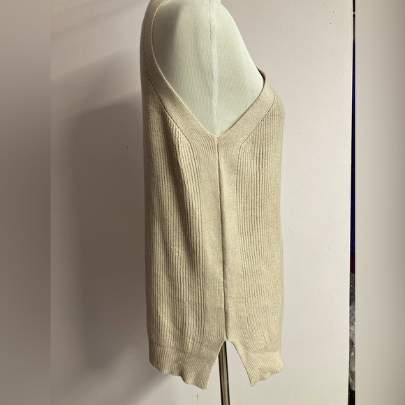 Women’s Knit Halter-Style Top, XXL, Khaki - Picture 3 of 4